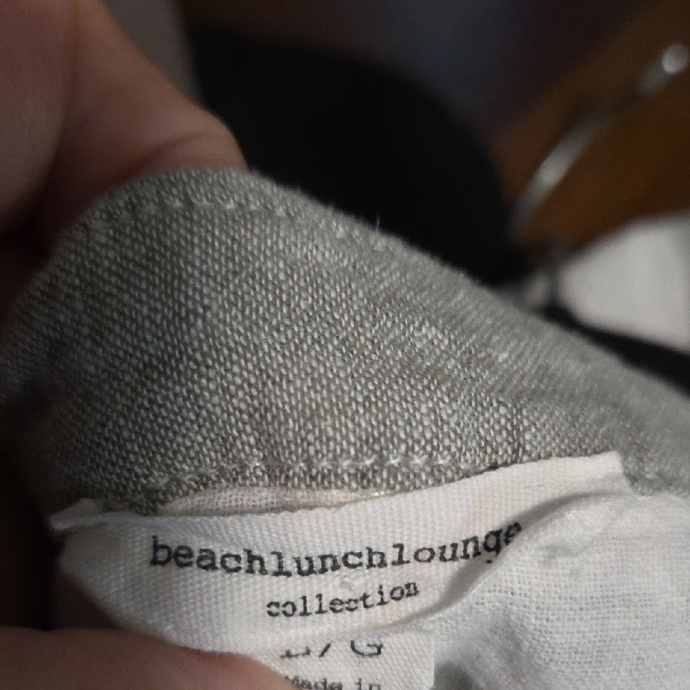 beachlunchlounge Gray and White Striped Sleeveless Shirt - Picture 3 of 4